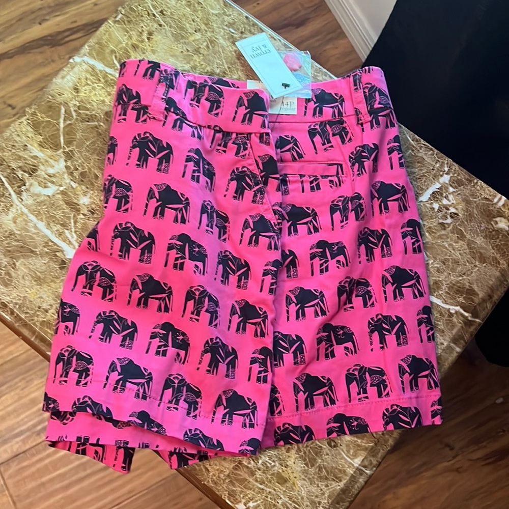Elephant print shorts